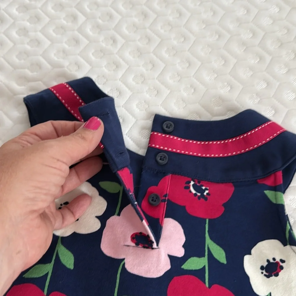 Gymboree Preppy Puppy poppy flower 5T dress‎
